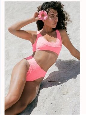 Free PeopleDylan High Waist Bottom - ELECTRIC SHRIMP